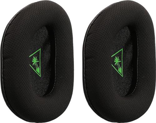 kwmobile 2x oorkussens geschikt voor TurtleBeach Beach Recon 70 koptelefoon in groen / zwart - Voor over-ear hoofdtelefoon