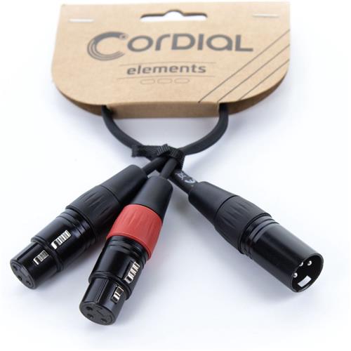 Cordial EY 0.3 MFF Y-Adapterkabel 0,3 m - Insert kabel