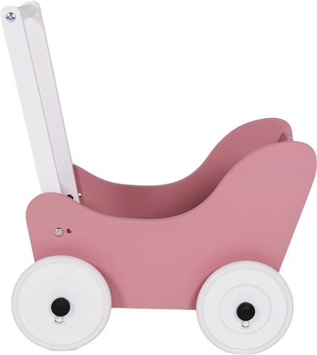 Bandits & Angels houten poppenwagen Little Angel pink - 1 jaar - roze