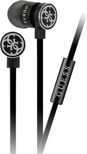 GUESS In-Ear Stereo Headset Black-Silver, GUEPWIBK, Universal, Blister