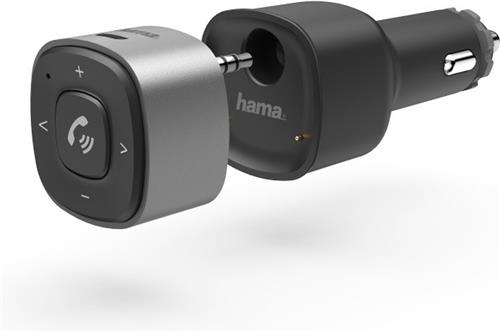 Hama Bluetooth®-receiver voor auto, met 3,5-mm-stekker en USB-oplader