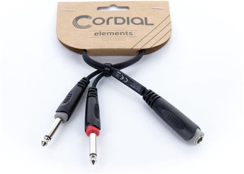 Cordial EY 0.3 KPP Y-Adapterkabel 0,3 m - Insert kabel