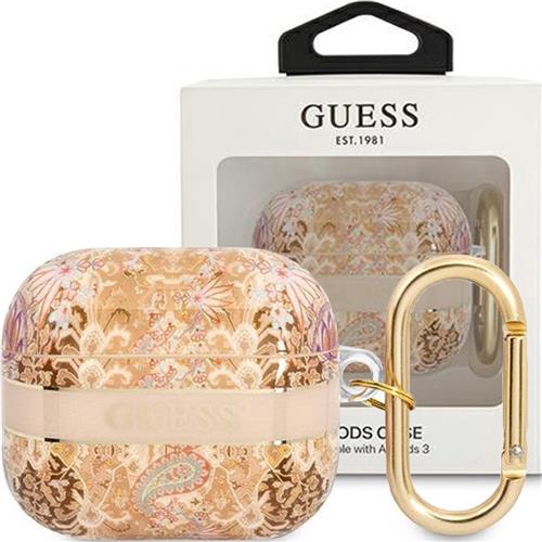 Guess - GUA3HHFLD - AirPods - 3 - cover - goud/goud - Paisley - Strap-collectie