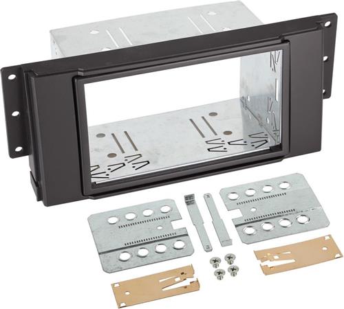 2-DIN Paneel geschikt voor Land Rover Freelander- Discovery (3G) - Range Rover Sport - Kleur: Zwart