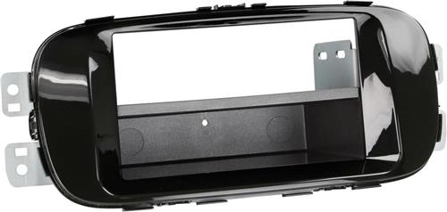 2-DIN Paneel met pocket Kia Soul 2014-2019 Kleur: Piano Zwart