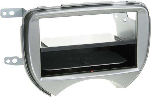 2-DIN Paneel geschikt voor Inbay® Nissan Micra 2010-2013 Kleur: Zilver