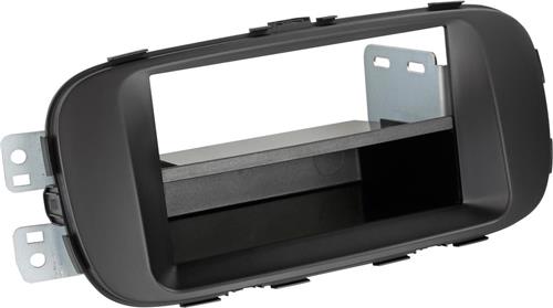 2-DIN Paneel met pocket Kia Soul 2014-2019 Kleur: Zwart