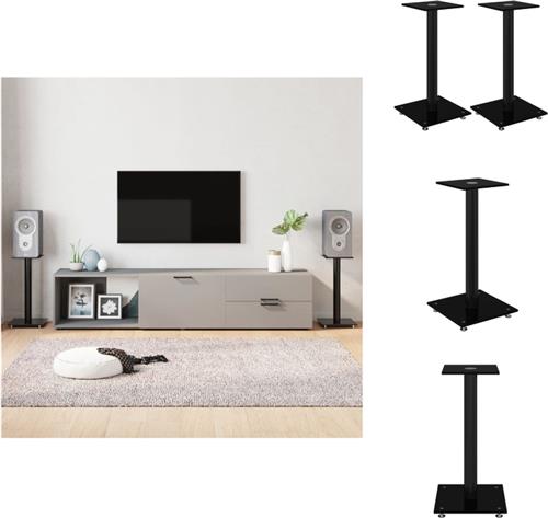 vidaXL Luidsprekerstandaard - 55 cm - Zwart - Speaker stands