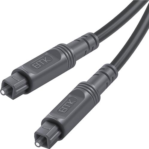 By Qubix Optische kabel - 25 meter - Toslink Optical audio kabel - Grijs audiokabel soundbar