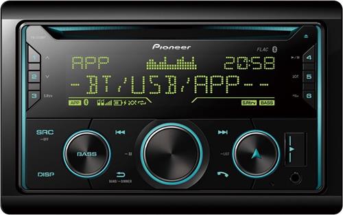 Pioneer Fh-s720bt Spotify/bluetooth Zwart