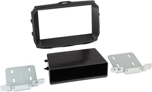 2-DIN Paneel geschikt voor Alfa Romeo Giulietta (940 facelift) 04/2010 - Kleur: Zwart