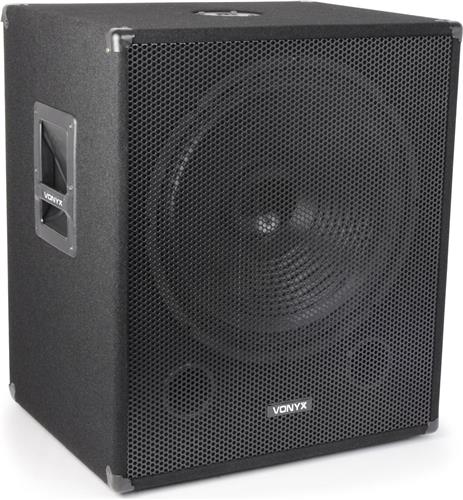 Vonyx SMWBA18 actieve Subwoofer 18 1000W met uitgangen voor 2 tops.