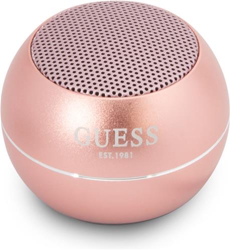 Guess Mini Bluetooth Speaker - 3W vermogen & 4 uur speeltijd - Rose