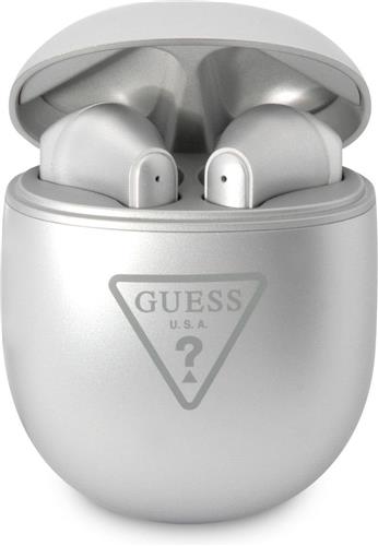 Guess True Wireless Triangle Logo - TWS Bluetooth In-ear Oordopjes - Zilver