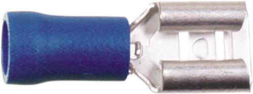 Vlakstekker Blauw 1.5 - 2.5mm² / Breedte 2.8mm (100 stuks)