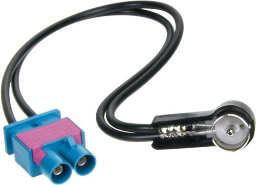 Antenne Adapter ISO Dubbel-FAKRA (m) - ISO (m) Audi -Maserati -Scania -Skoda -Seat -Volkswagen