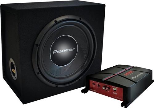 Pioneer GXT-3730B-SET  Subwoofer (TS-A30S4) + Versterker (GM-A3702) + kabels