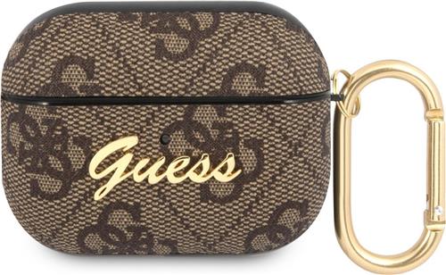 Guess 4G Script Logo AirPods Pro 1 (1e generatie) Case - Brown