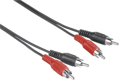 Hama 00205086 audio kabel 2,5 m 2 x RCA Zwart