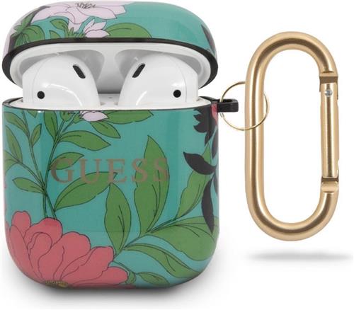 Guess Airpods - AirPods 2 Case - Groen - Bloemenpatroon