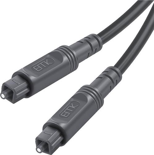 By Qubix Optische kabel - 5 meter - Toslink Optical audio kabel - Grijs audiokabel soundbar