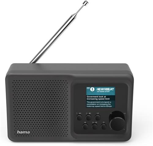 Hama Digitale radio "DR5BT", FM/DAB/DAB+/Bluetooth®/accuvoeding