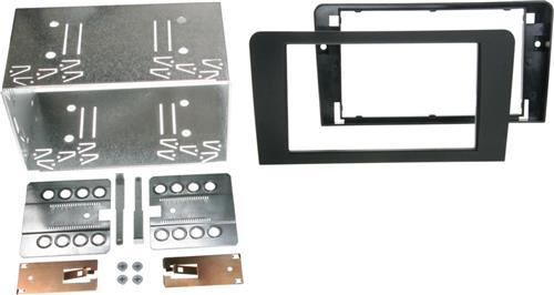 2-DIN Paneel geschikt voor Audi A3 (8P / 8PA) 2003-2013 - Kleur: Zwart