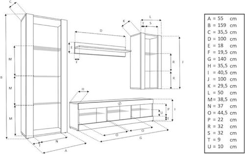 Equivera platenspeler meubel - lp kast - platenspeler kast - vinyl kast - lp meubel - platen kast