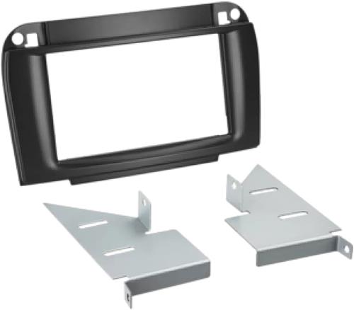 2-DIN Paneel Mercedes Benz CL-Klasse (W215)/S-Klasse (W220) 1998-2005 Kleur: Zwart