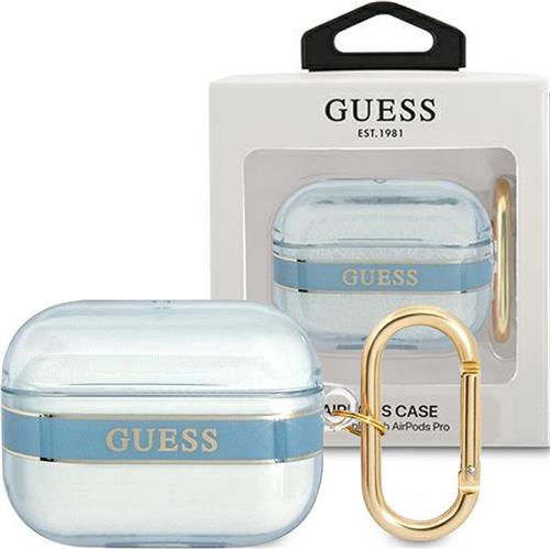 Guess - GUAPHHTSB - AirPods Pro cover blauw/blauw Strap Collection