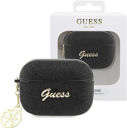 Guess 4G Glitter Flake - Etui AirPods Pro 2 (czarny)