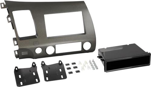 2-DIN Paneel geschikt voor Honda Civic Hybrid 2006-2010 Kleur: Antracite