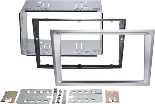 2-DIN Paneel geschikt voor Opel Corsa C 2000-2006 - Kleur: Aluminium