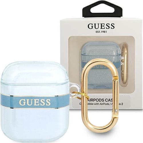 Guess - GUA2HHTSB - AirPods cover blauw/blauwe Strap Collection