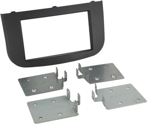 2-DIN Paneel geschikt voor Mitsubishi Colt | 2008-2012 | Kleur: Zwart