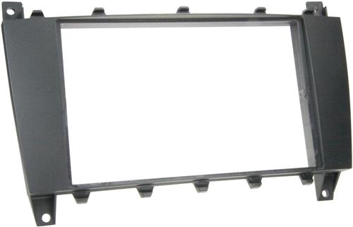 2-DIN Paneel geschikt voor Mercedes Benz C-Klasse (W203) 2004-2007 Kleur Zwart