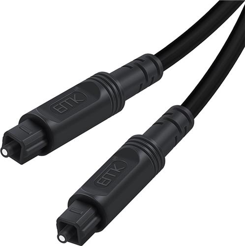 By Qubix - Toslink Optische Kabel - 1 meter - Optische Audiokabel - Toslink kabel - Male to Male - Zwart - audiokabel voor soundbar