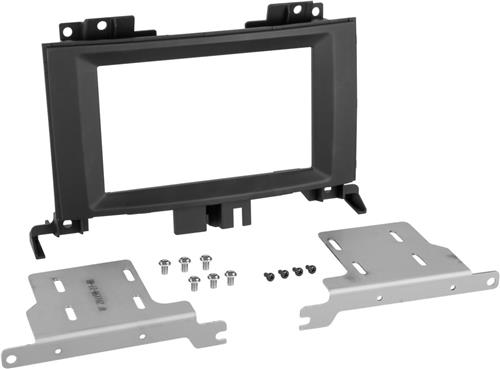 2-DIN Paneel geschikt voor Mercedes Benz Sprinter W906 - Volkswagen Crafter Kleur: Zwart