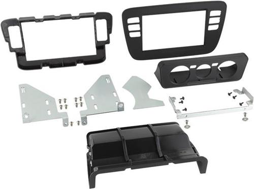 2-DIN Paneel geschikt voor Volkswagen up! / Seat Mii / Skoda Citigo 2011-2016 Kleur: Zwart