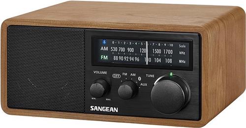 Sangean Genuine 110 - WR-11BT+ - AM/FM tafelradio met Bluetooth - Walnoot