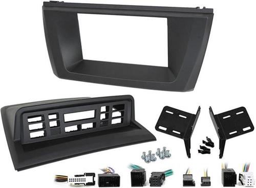 2-DIN Paneel Rubbertouch BMW X3 (E83) 2003-2010 Kleur: Rubbertouch Zwart