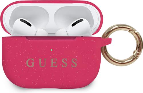 Guess AirPods Pro Case met ring - Fuschia