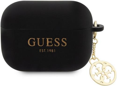 Guess Charms Silicone Case - Apple Airpods Pro 2 (2e gen) - Zwart