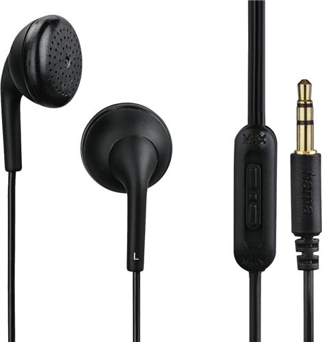 Hama Koptelefoon "Smart4Music", earbuds, volumeregelaar, zwart