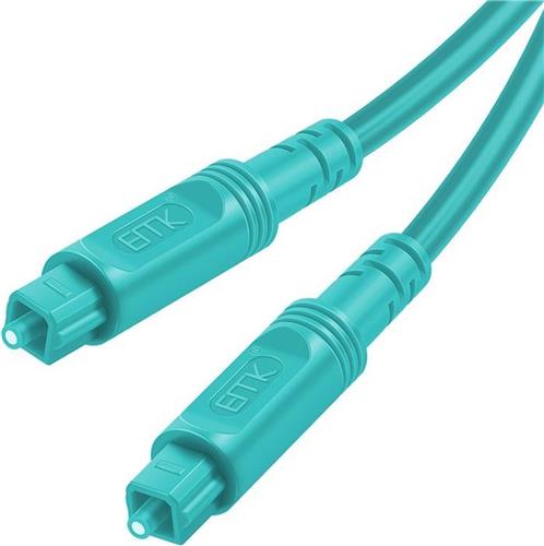 By Qubix Optische kabel - 5 meter - Toslink Optical audio kabel - blauw audiokabel soundbar