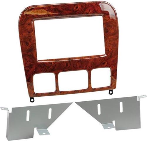 2-DIN Paneel geschikt voor Mercedes Benz S-Klasse (W220) 1998-2004 - Kleur: Houtlook