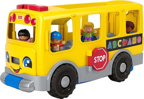 Fisher-Price Little People Zit-Naast-Mij Schoolbus - Speelfigurenset