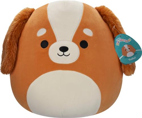 Squishmallows Ysabel-Brown and White Spaniel 30cm Plush