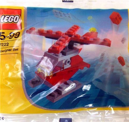 LEGO 7222 Rode Helicopter (Polybag)