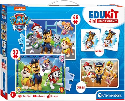 Paw Patrol 4 in 1 edukit - clemetoni - puzzel - memory